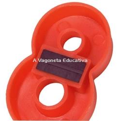 NÚMEROS MAGNÉTICOS BOTE 162 PIEZAS - Imagen 2