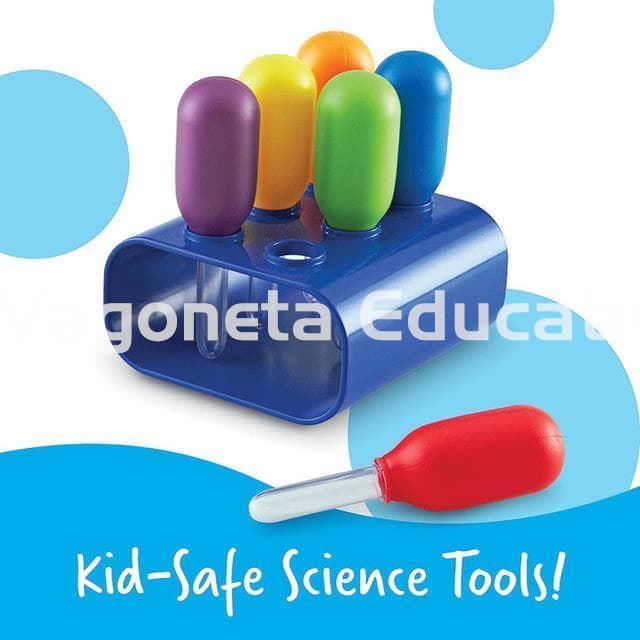 SET DE 6 CUENTAGOTAS O PIPETAS JUMBO CON SOPORTE - Imagen 2