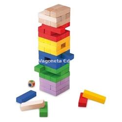 TORRE BALANCEANTE MADERA DE COLORES - Imagen 2
